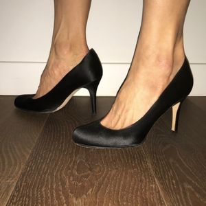 Kate Spade Black Suede Heels (Round Toed)